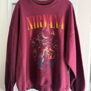 NIRVANA Maroon Graphic Tee